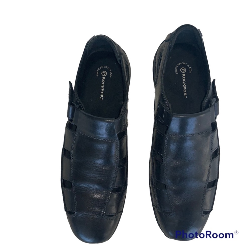 ROCKPORT DRESS SANDALS…KINETIC AIR CIRCULATOR 11M BLACK LIKE NEW